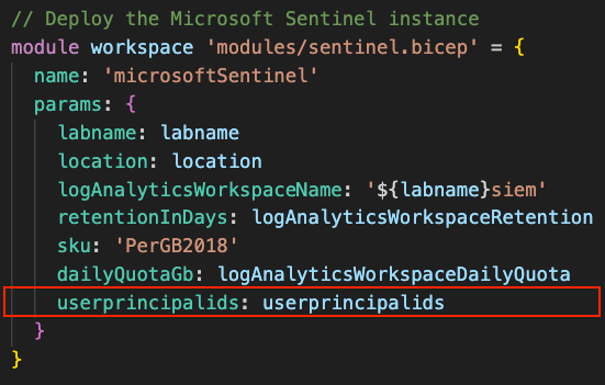 Sentinel deployment code modification